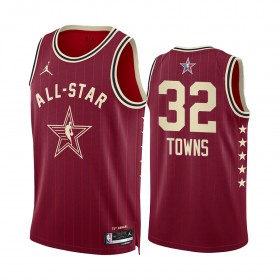 Camiseta Hombre All-Star 2024 Western Conference Karl-Anthony Towns Rojo Swingman